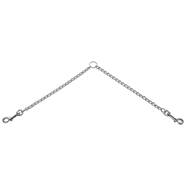 Flamingo Twin Chain поводок спарка для собак 2.5 мм / 30 см (506975)